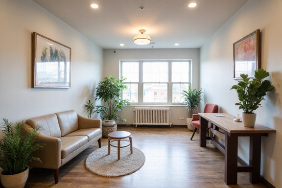 Empfangsbereich des Ernährungsberatungsbüros